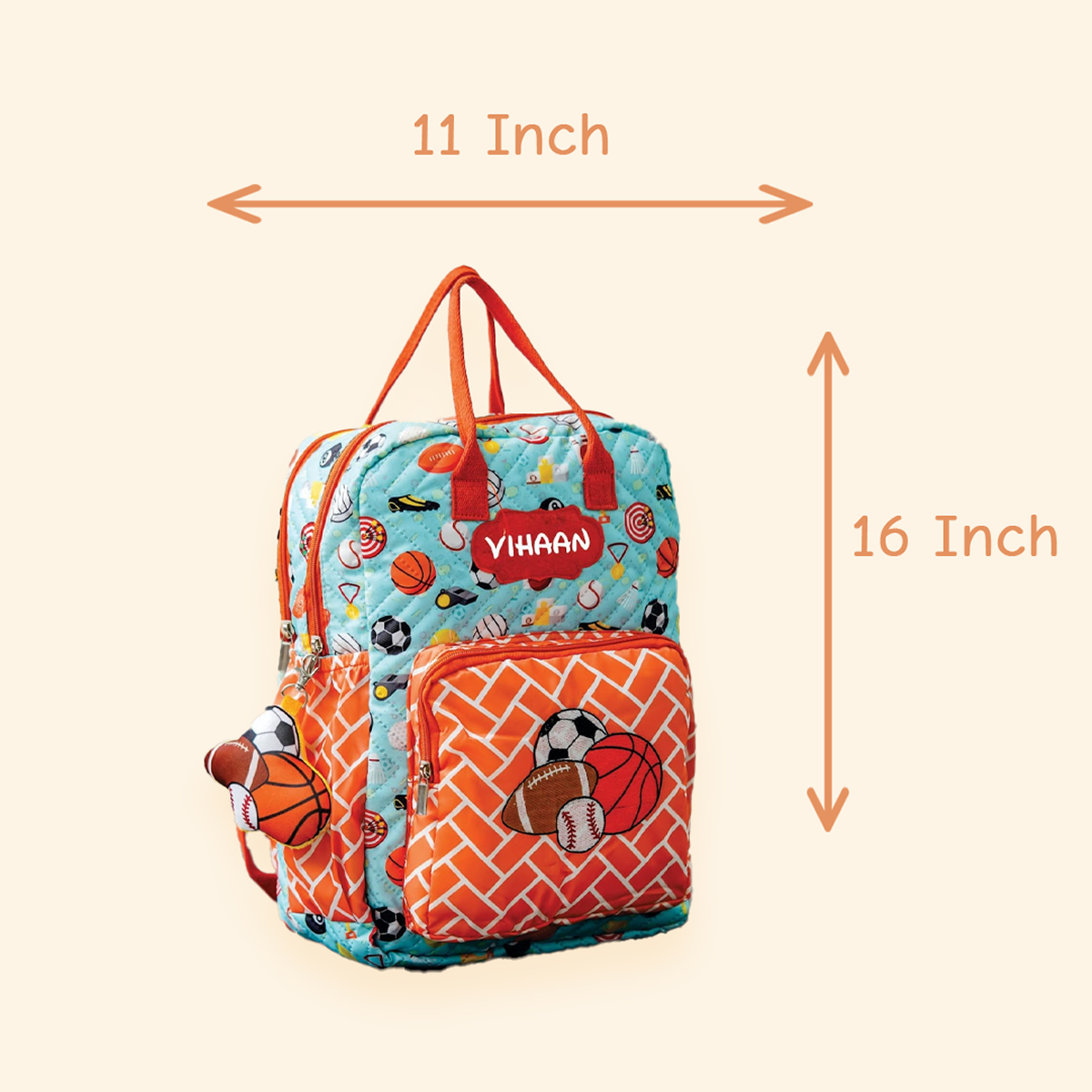 Personalised Box Bagpack Big Double Chain Sports - Image 3