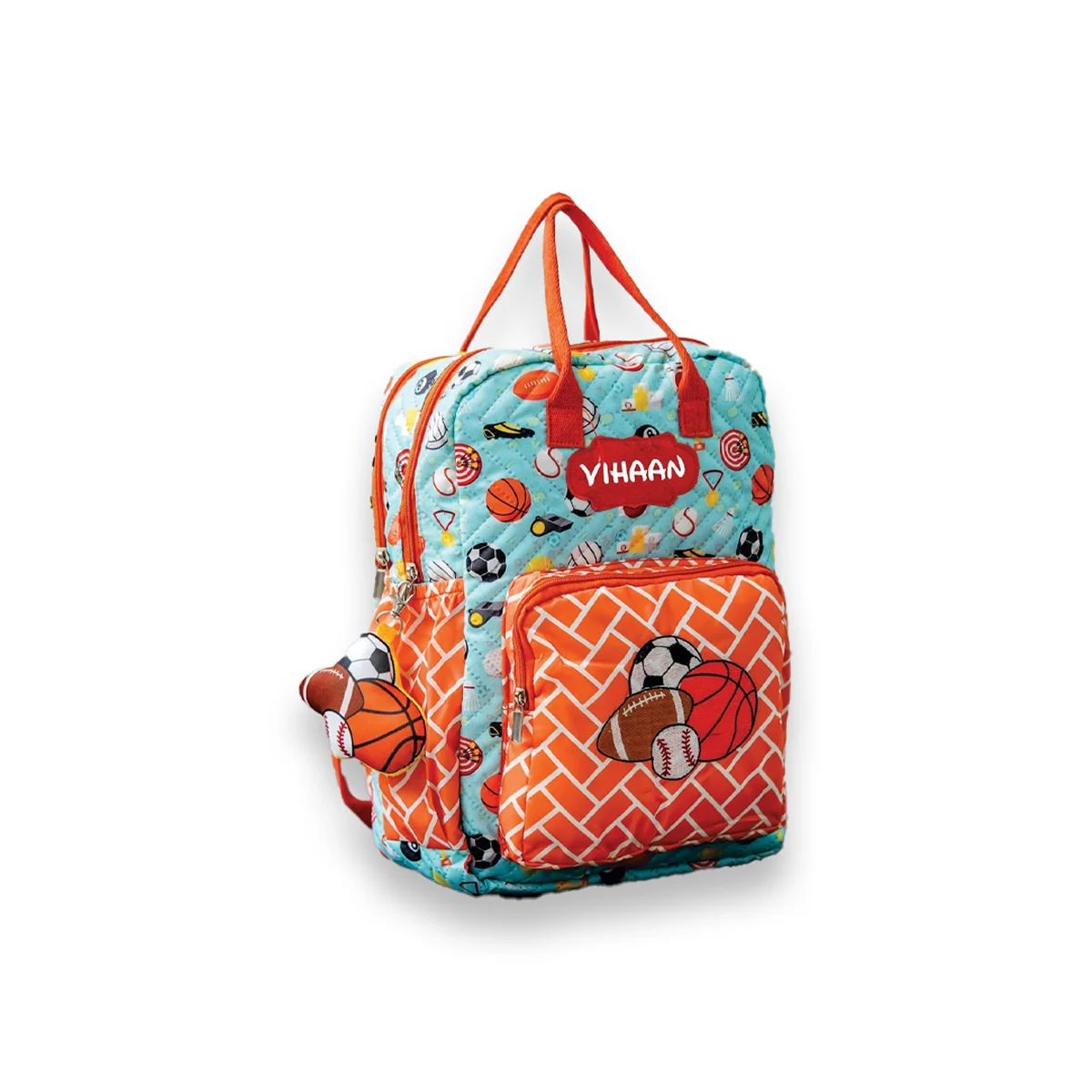 Personalised Box bagpack Big double chain Sports (1)