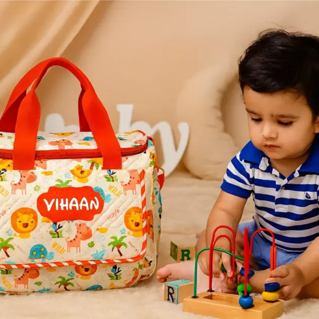 Personalised Premium Mommy Bag Jungle (2)