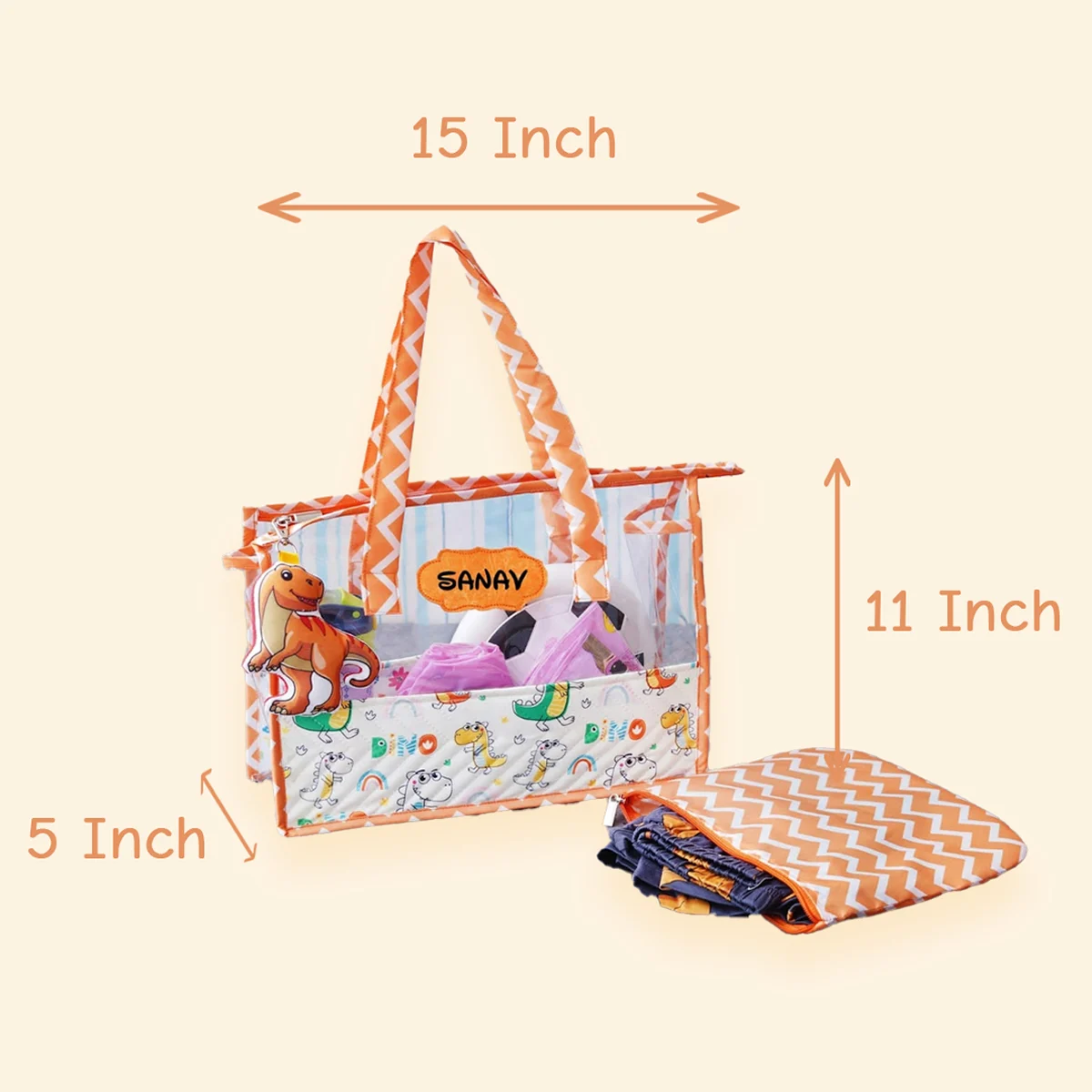 Personalised Premium Swimming Bag Dinosaur (2)